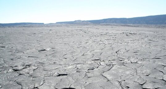 Fond de la caldera du Mauna Loa