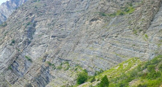 Nappe du flysch à helminthoïdes, vallée de Crévoux