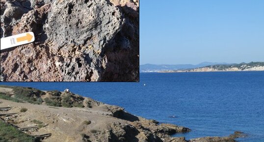 Manifestation volcanique à la Pointe du Cap Nègre